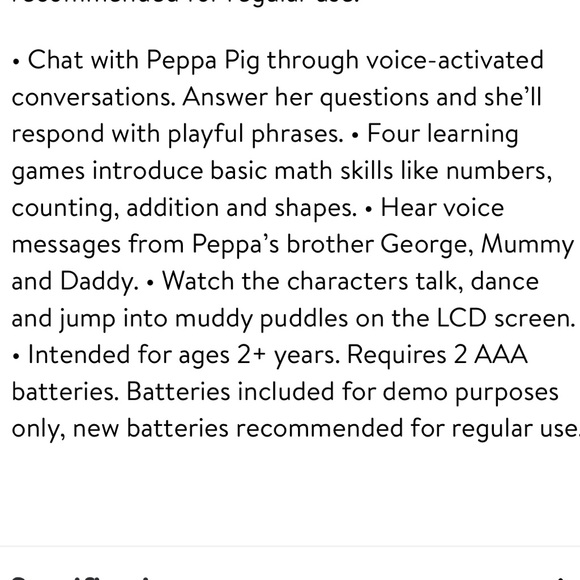 VTech Peppa Pig Let’s Chat Learning Phone, Kid Play Toy - Picture 8 of 8